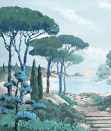 Papier peint balade dans les calanques, XXL, tendance