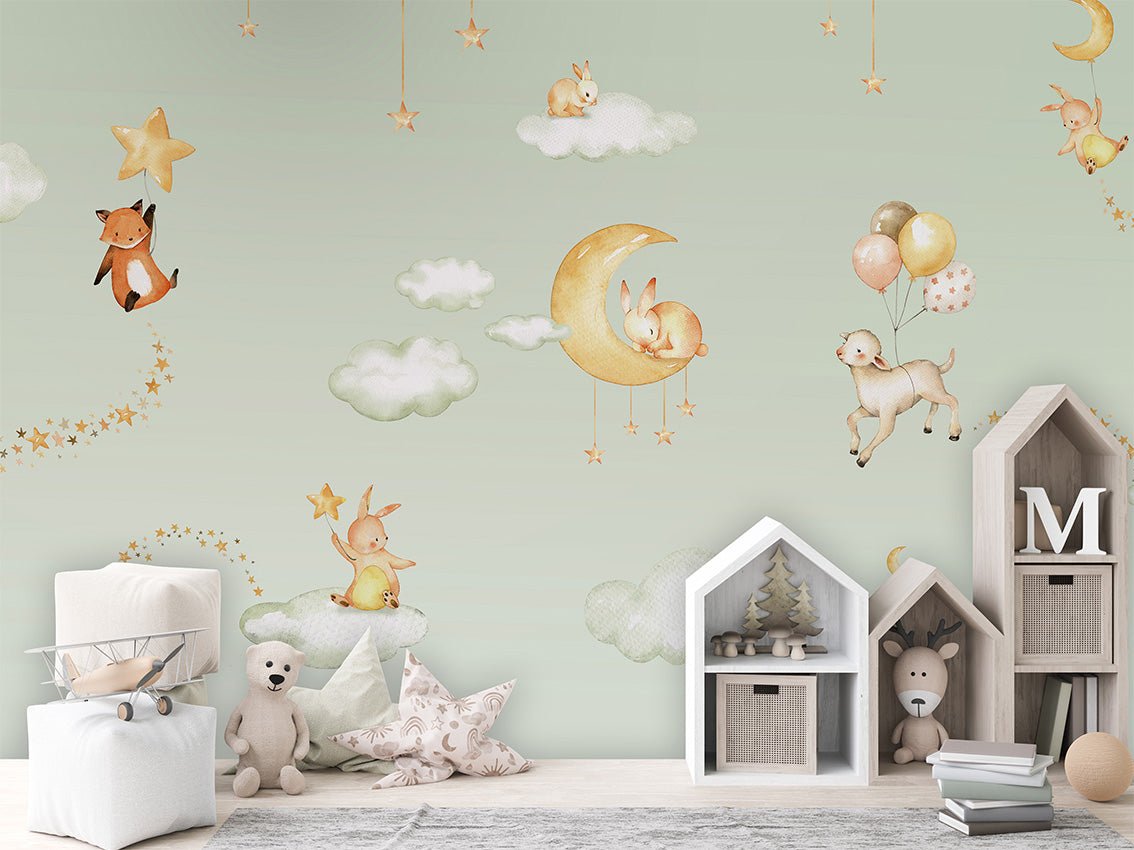 Pretty dreams baby wallpaper green