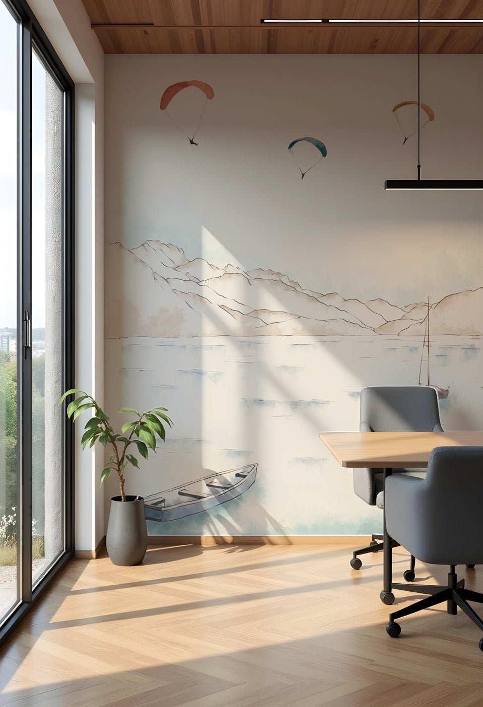 Papier peint Annecy, cimes & art, XXL, tendance