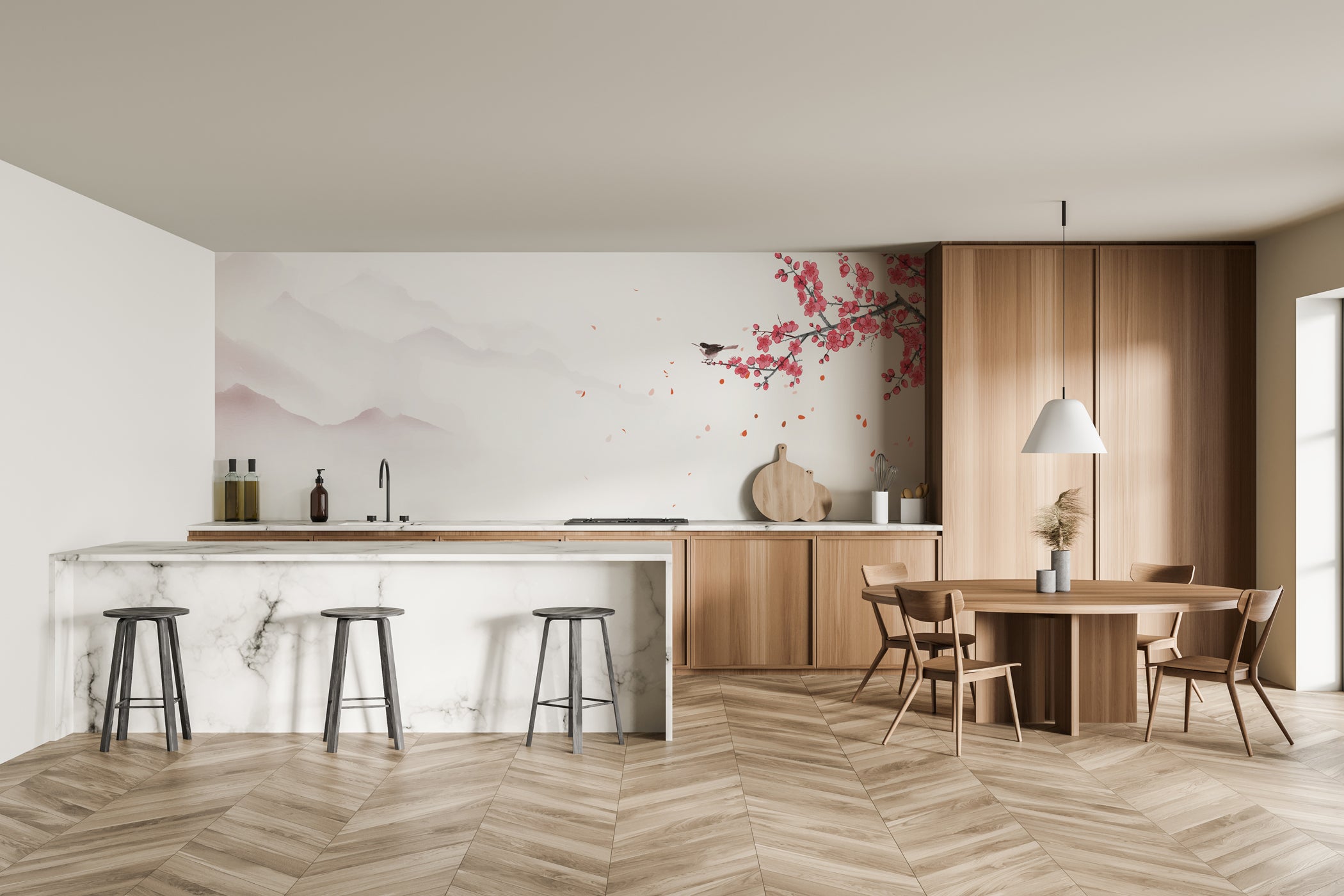 Papier peint harmonie zen sakura, XXL, tendance