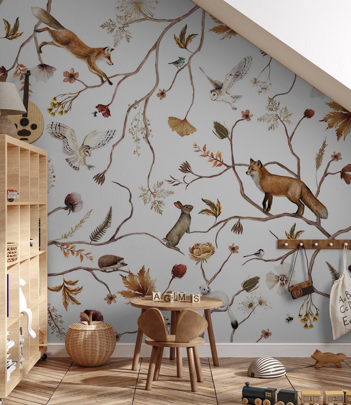 Papier peint enfant forêt aventure, XXL, tendance