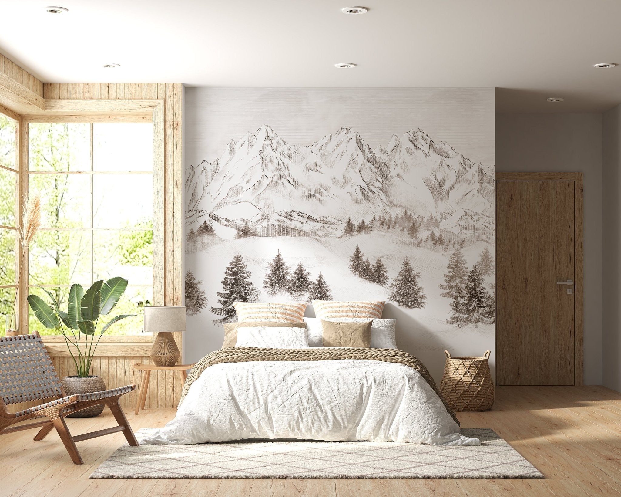 Papier peint montagne massif des Alpes, XXL, tendance
