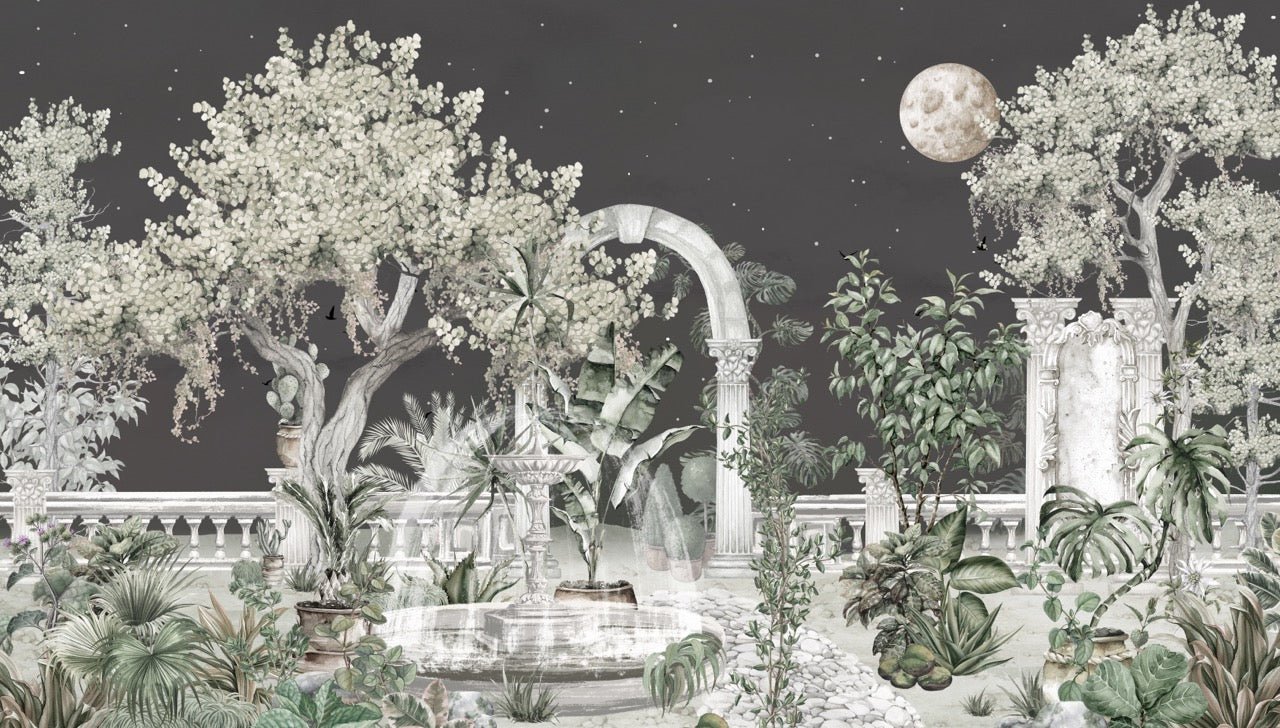 Papier peint panoramique - Jardin de minuit, XXL, tendance