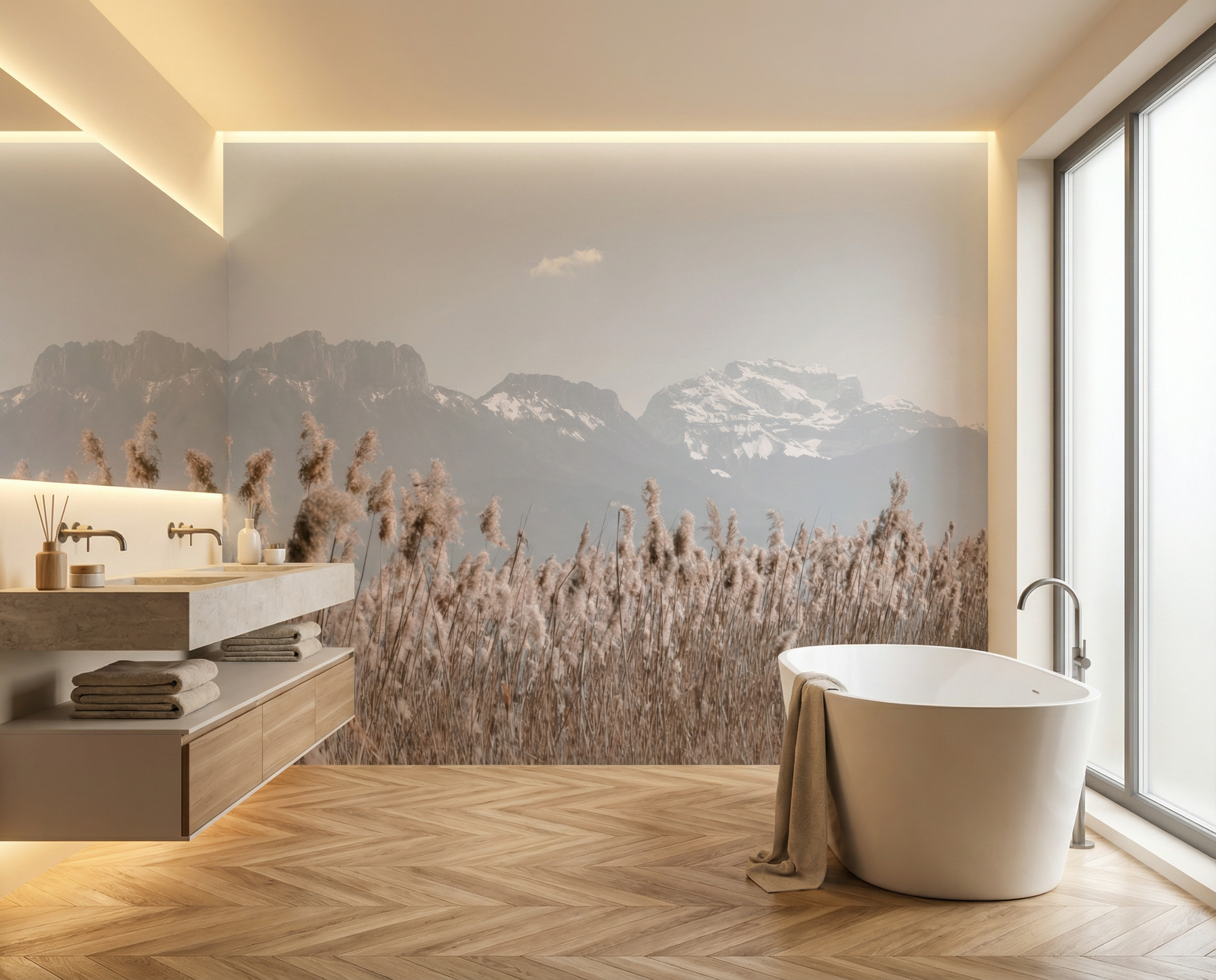 Photo wallpaper - La Tournette et au delà