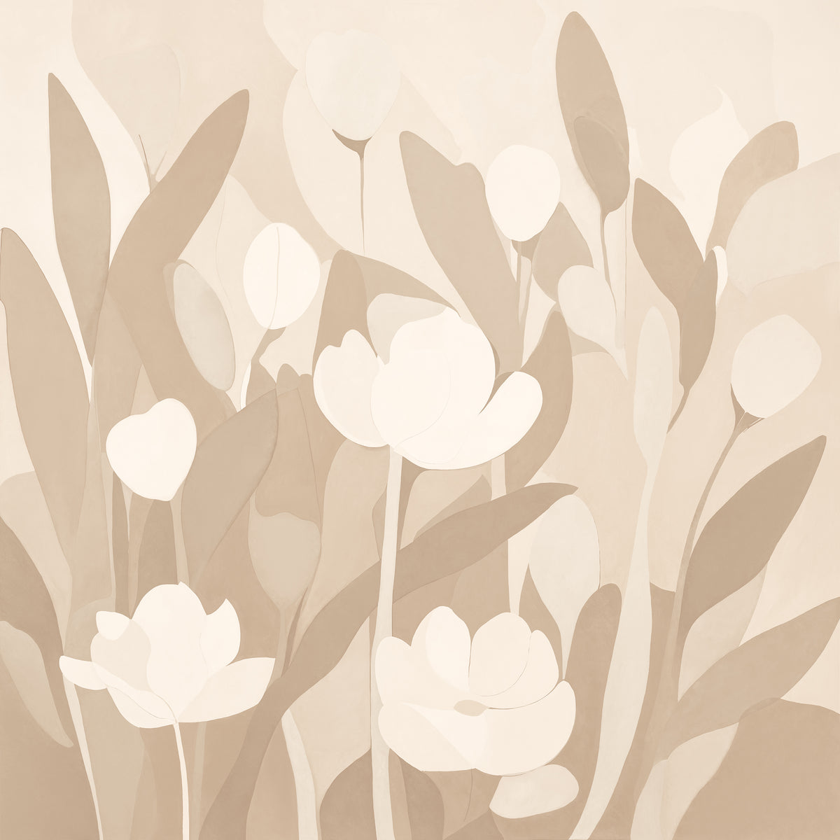 Bloom Nude Panoramic Wallpaper - Artiste Peinture