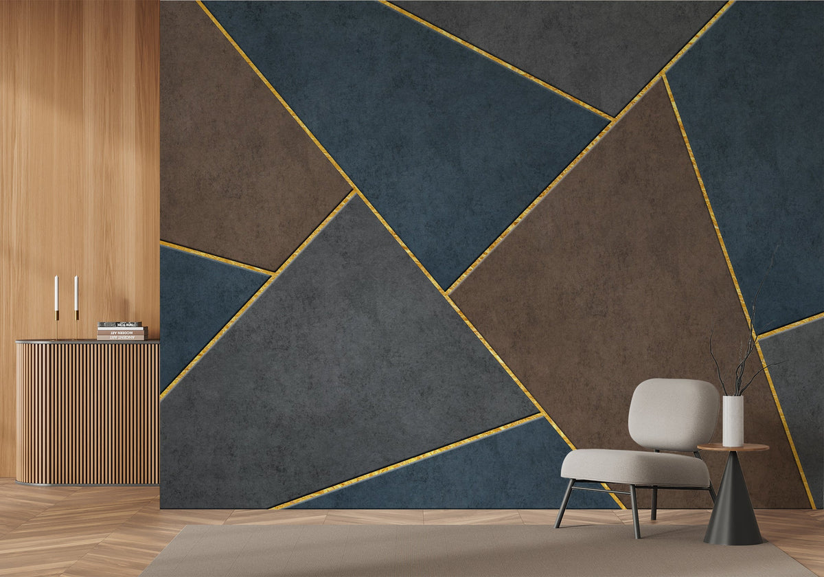 Modern geometric wallpaper