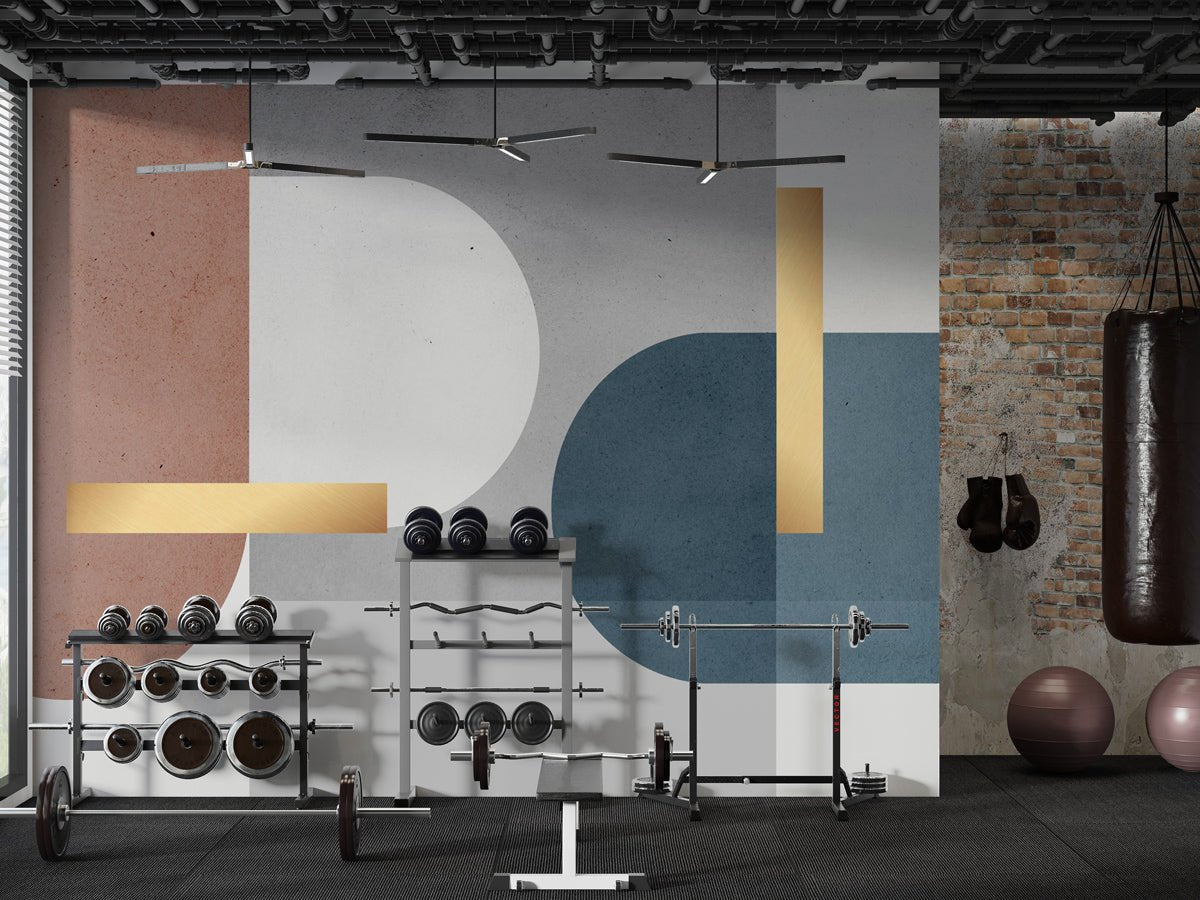 Papier peint ciment graphique - papier peint sur mesure francais - muralconcept