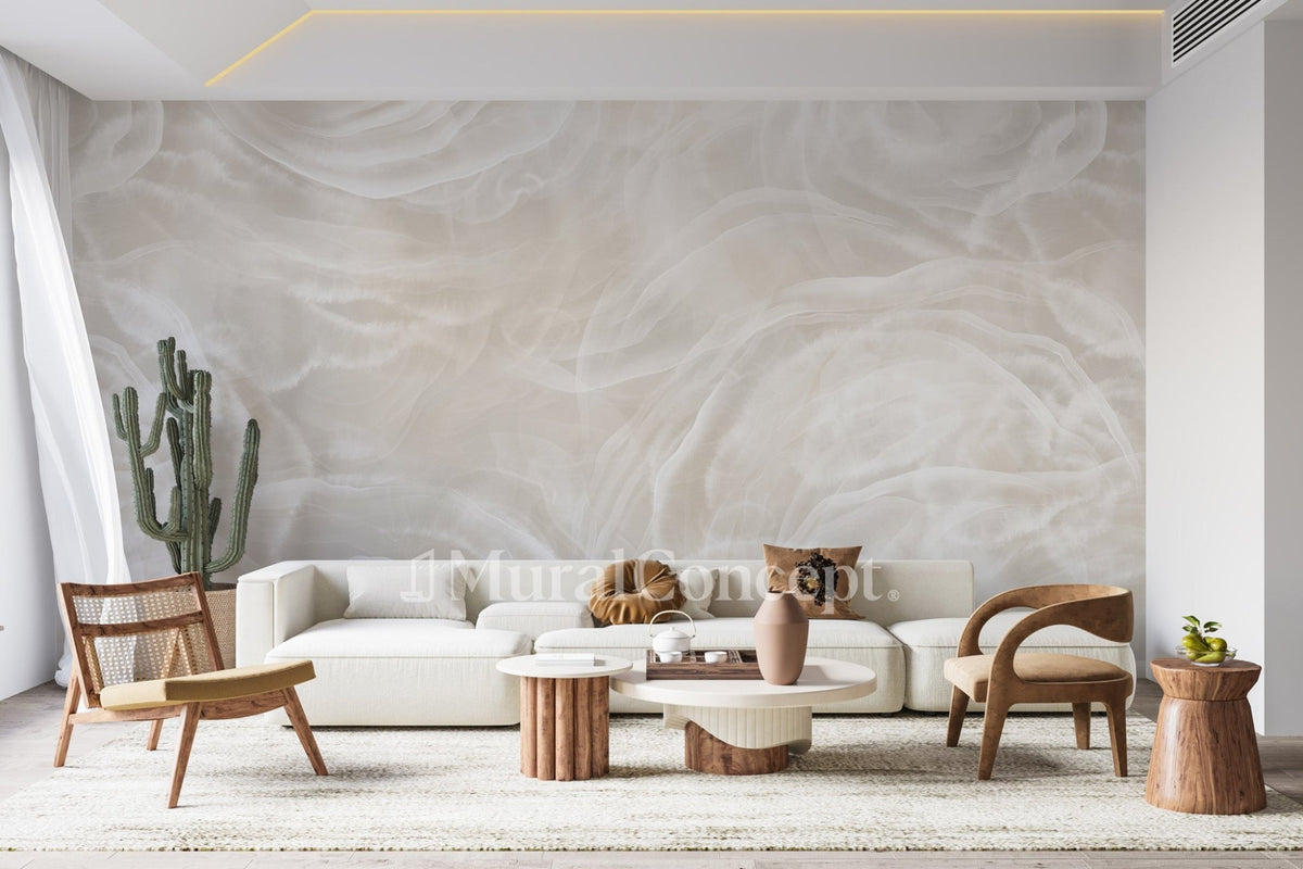 Ivory marble wallpaper