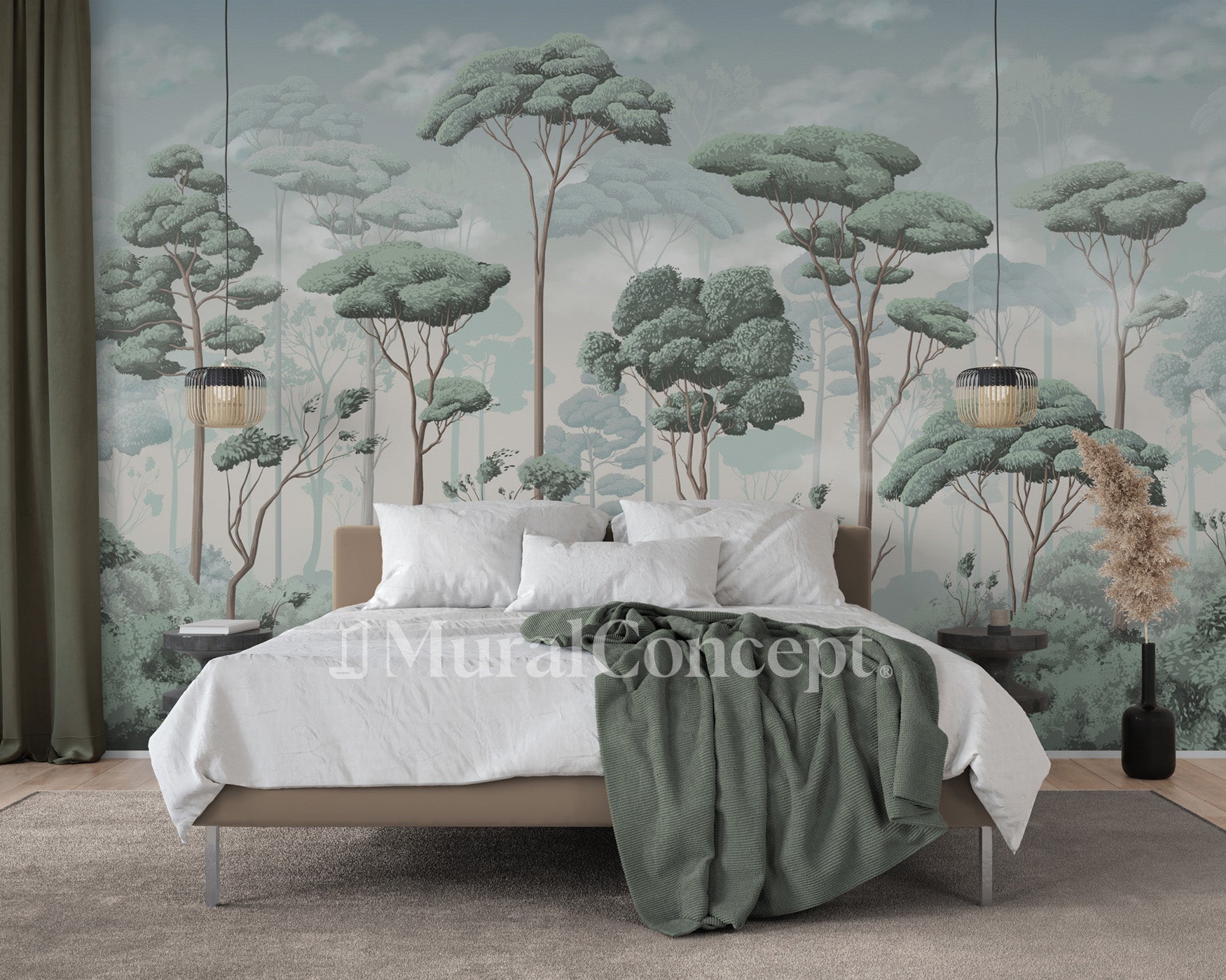 Papier peint panoramique pinède volupté - panoramique français