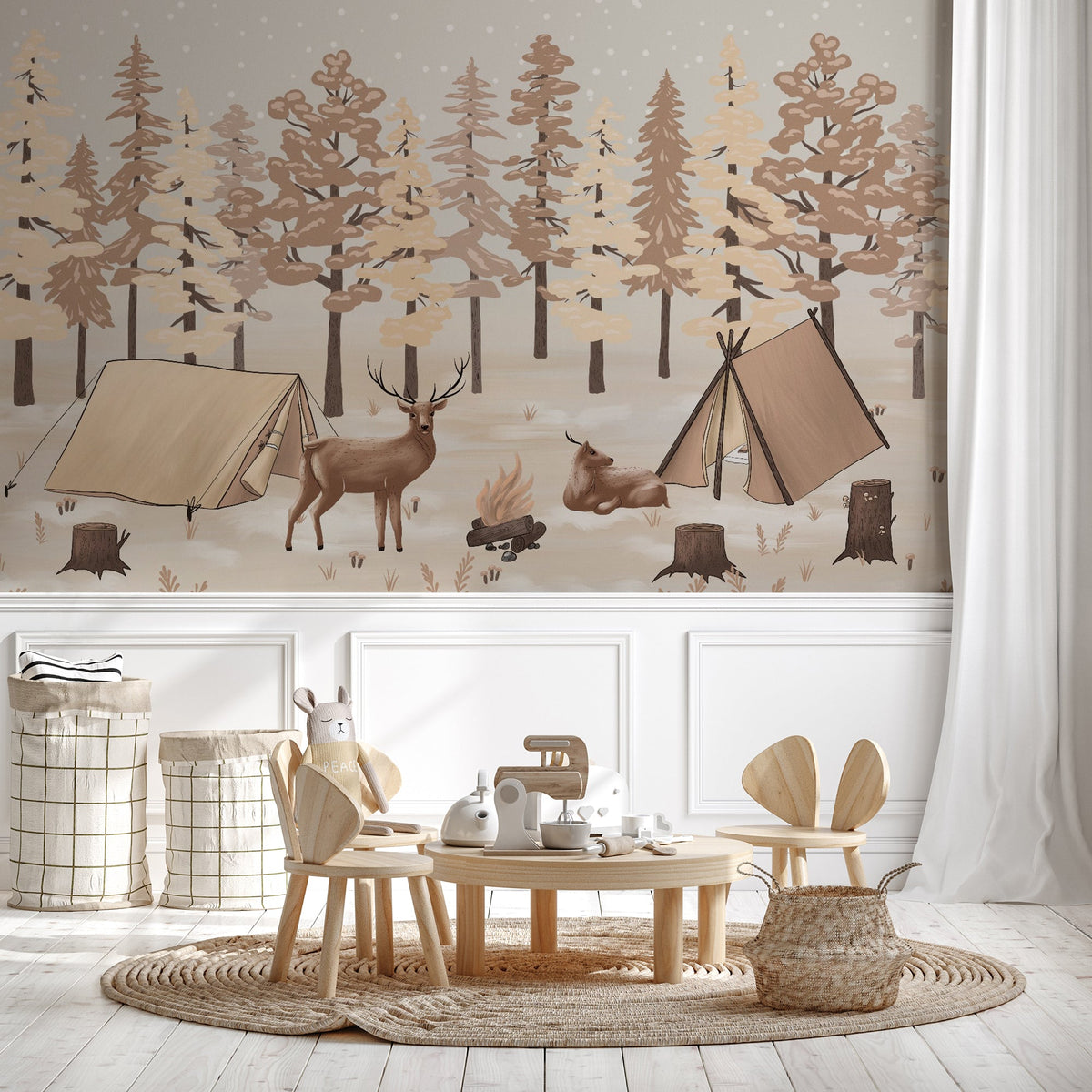 Scandinavian children's wallpaper Swedish fairyland