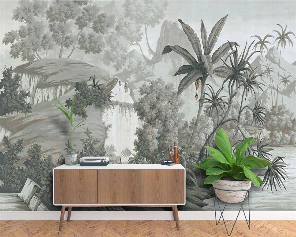 Papier peint Jungle Contrast - papier peint sur mesure francais - muralconcept