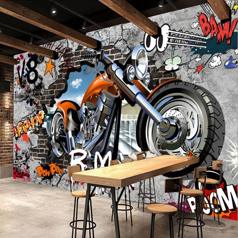 Papier peint Old Moto - papier peint sur mesure francais - muralconcept