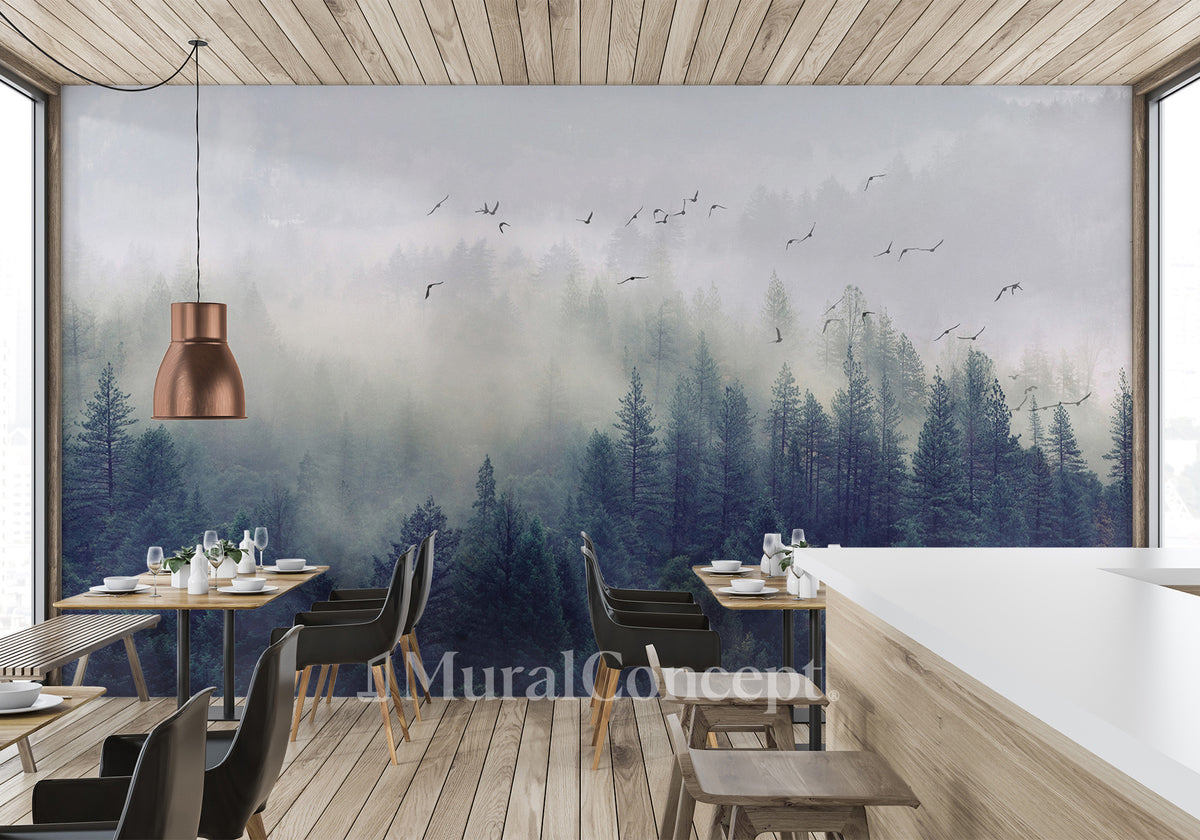 China Forest Bistro Wallpaper