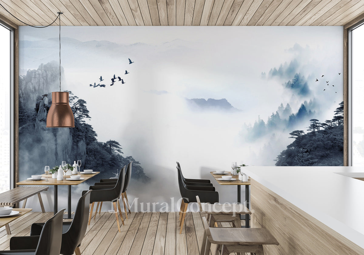 China sunrise bistro wallpaper