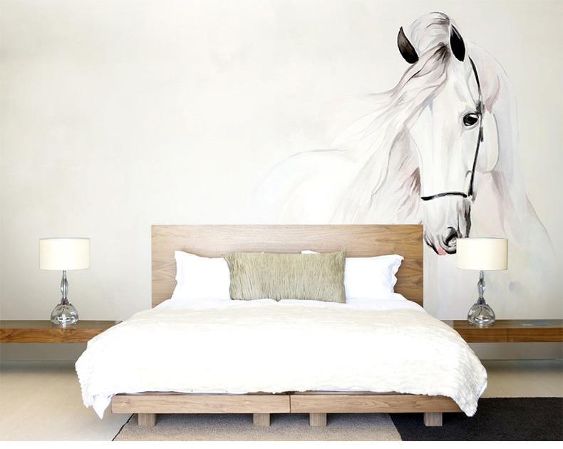 Papier peint Etalon Blanc Majestueux - papier peint sur mesure francais - muralconcept