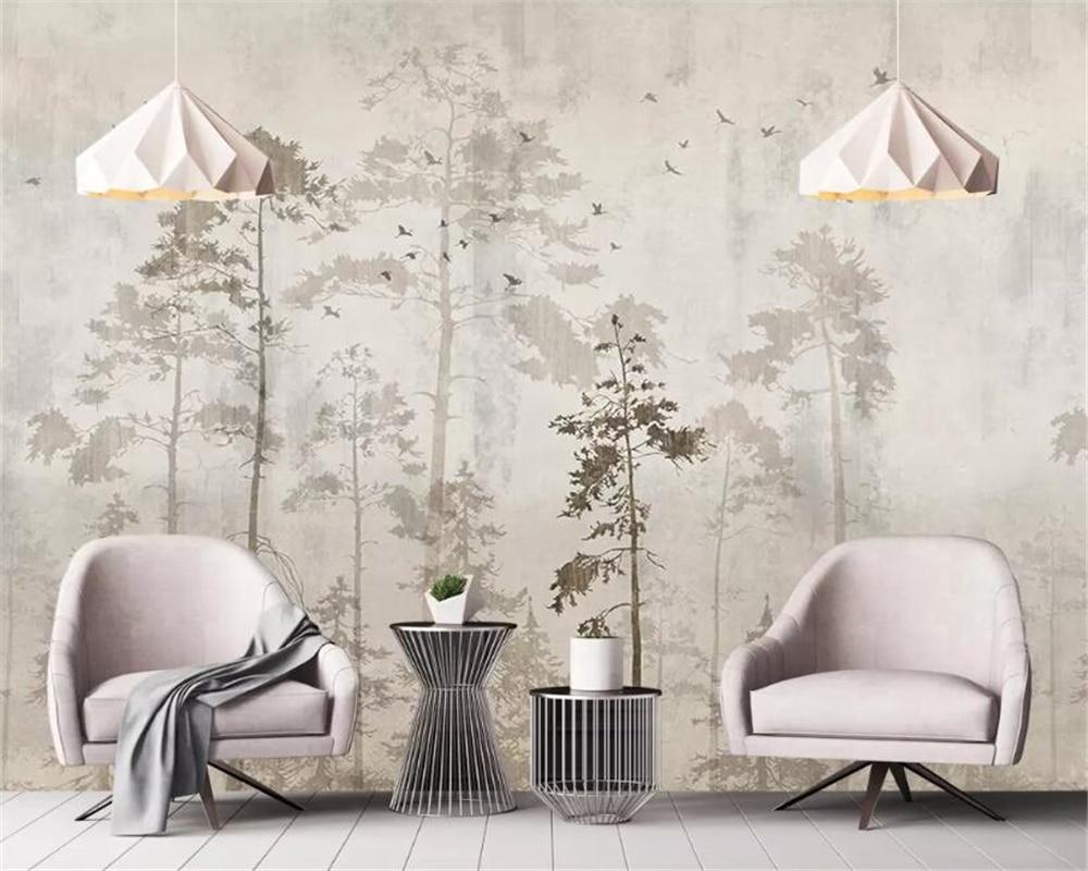 Papier peint Forêt automnale - papier peint sur mesure francais - muralconcept