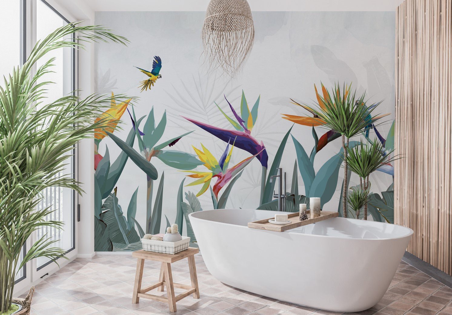 Papier peint panoramique exotique balata - Muralconceptpapier_peint_sur_mesure