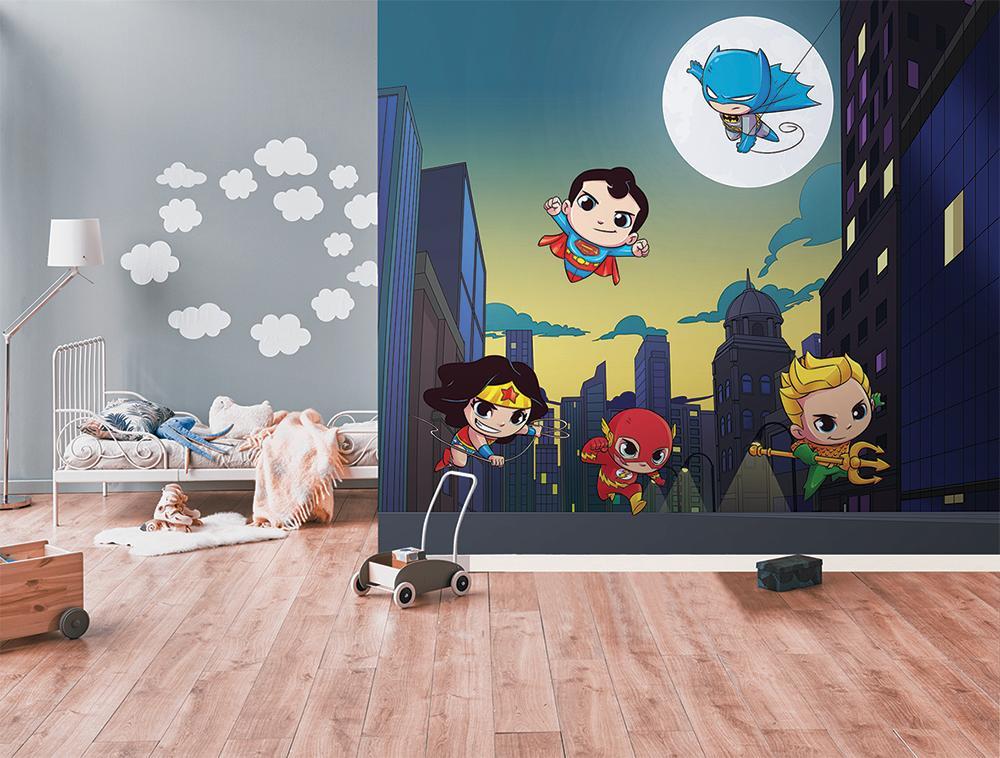 Panoramic wallpaper justice league baby comics hero adventures