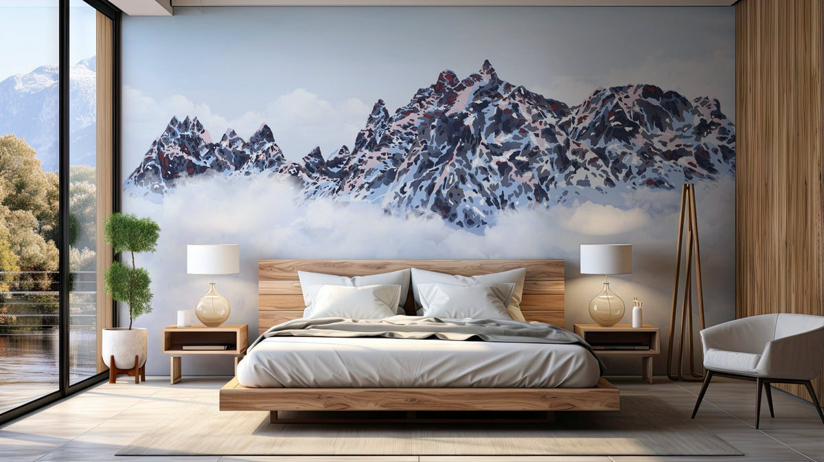 Mont Blanc toile des Cimes wallpaper