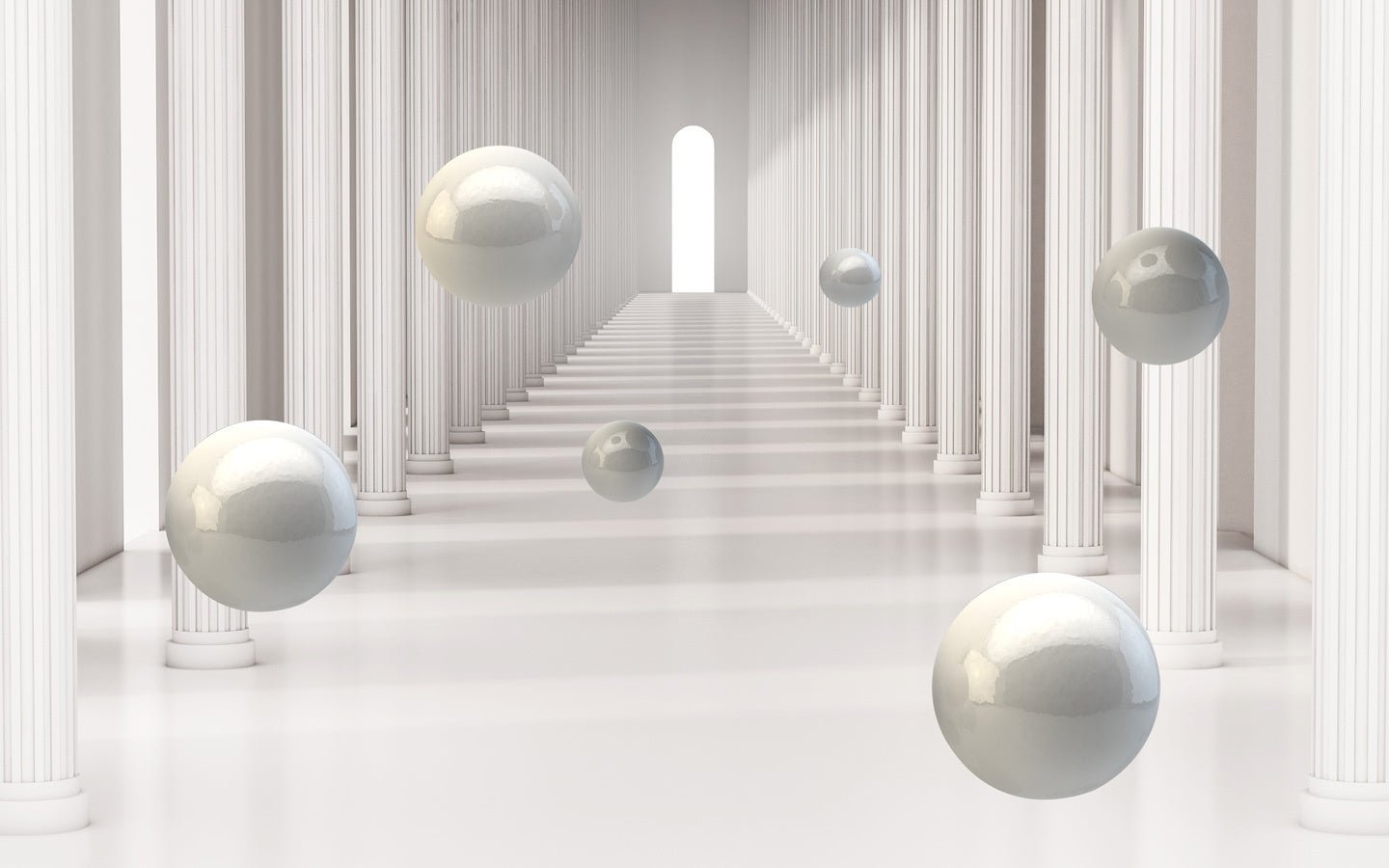 Papier peint trompe œil colonne romaine - Muralconceptpapier_peint_sur_mesure