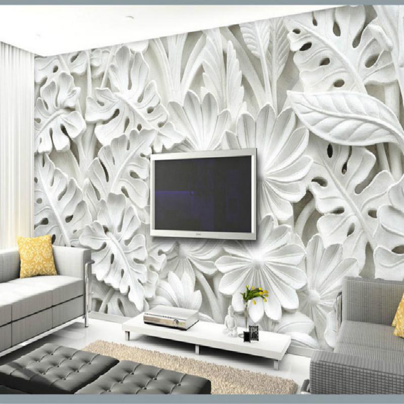 Papier peint White Garden - papier peint sur mesure francais - muralconcept