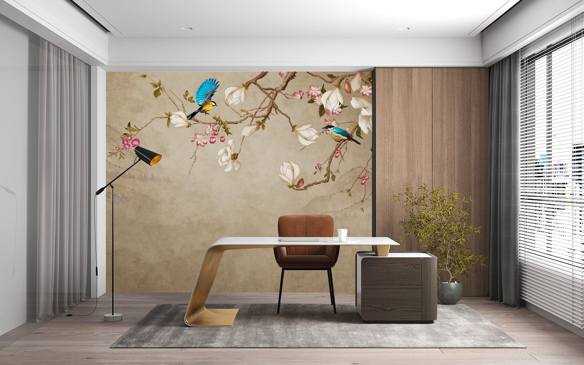 Papier peint Romantique bird - panoramique français